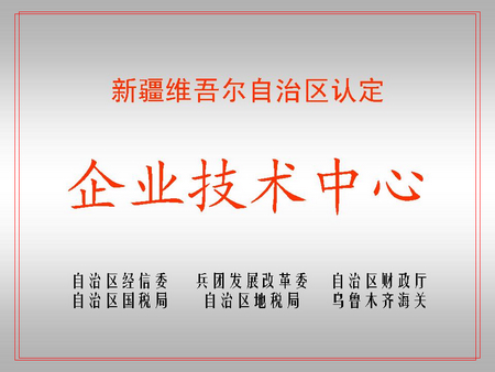 自治區級企業技術中心（藍山屯河屯河新材料公司）